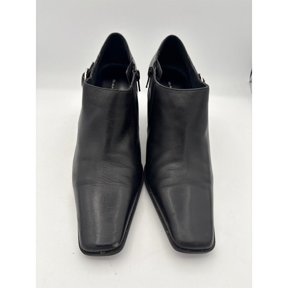 Women’s Bandolino Size 8 Black Soft Leather Ankle Boot Heels
